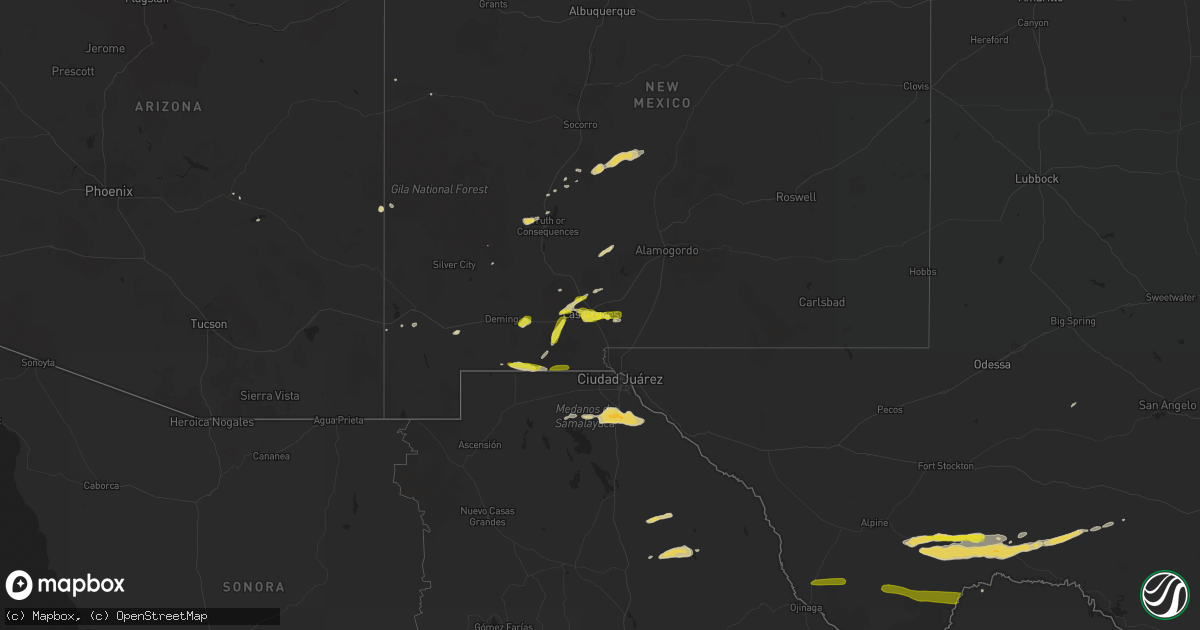 Hail map on May 18, 2016