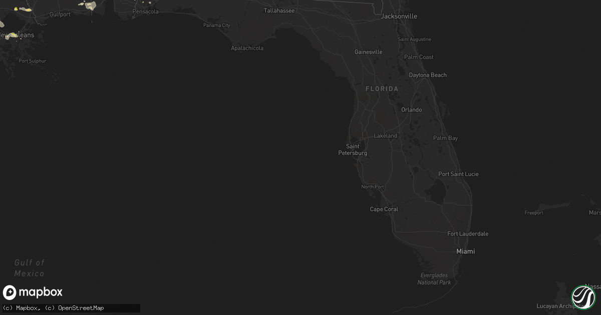 Hail map in Florida on May 18, 2018