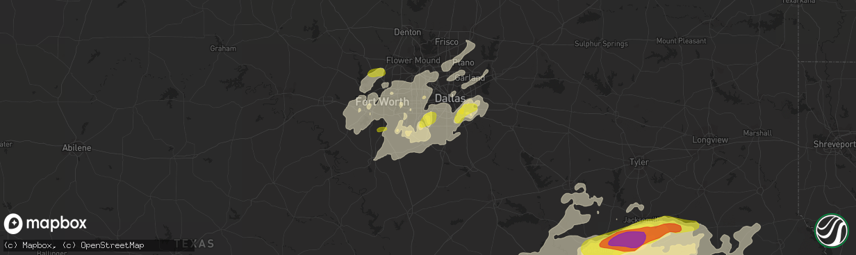 Hail map in Cedar Hill, TX on May 18, 2019