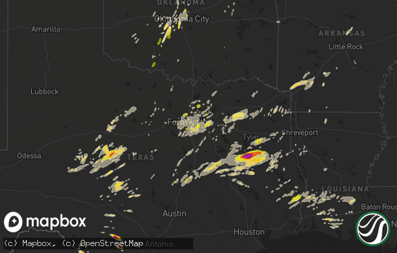 Hail map preview on 05-18-2019