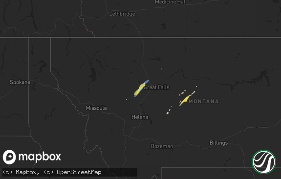 Hail map preview on 05-18-2020