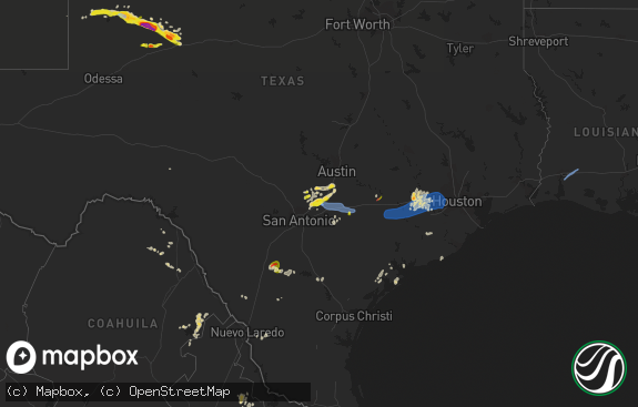 Hail map preview on 05-18-2021