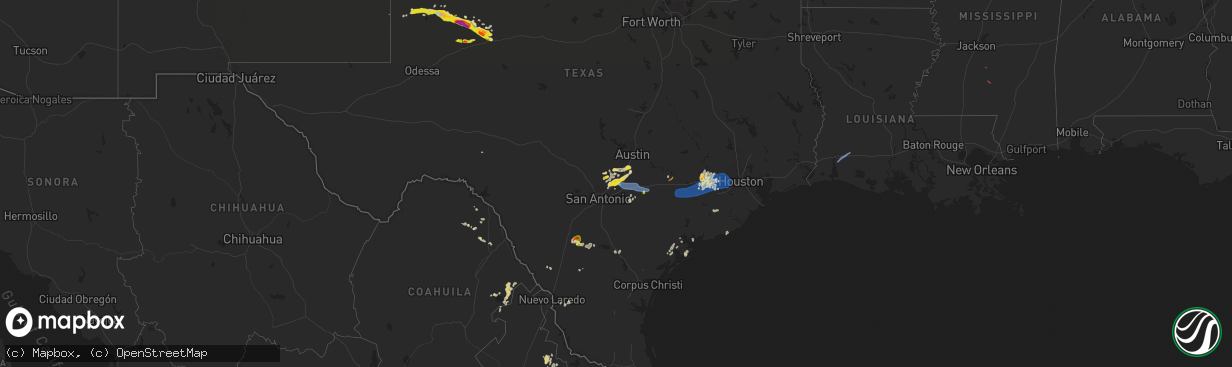 Hail map on May 18, 2021