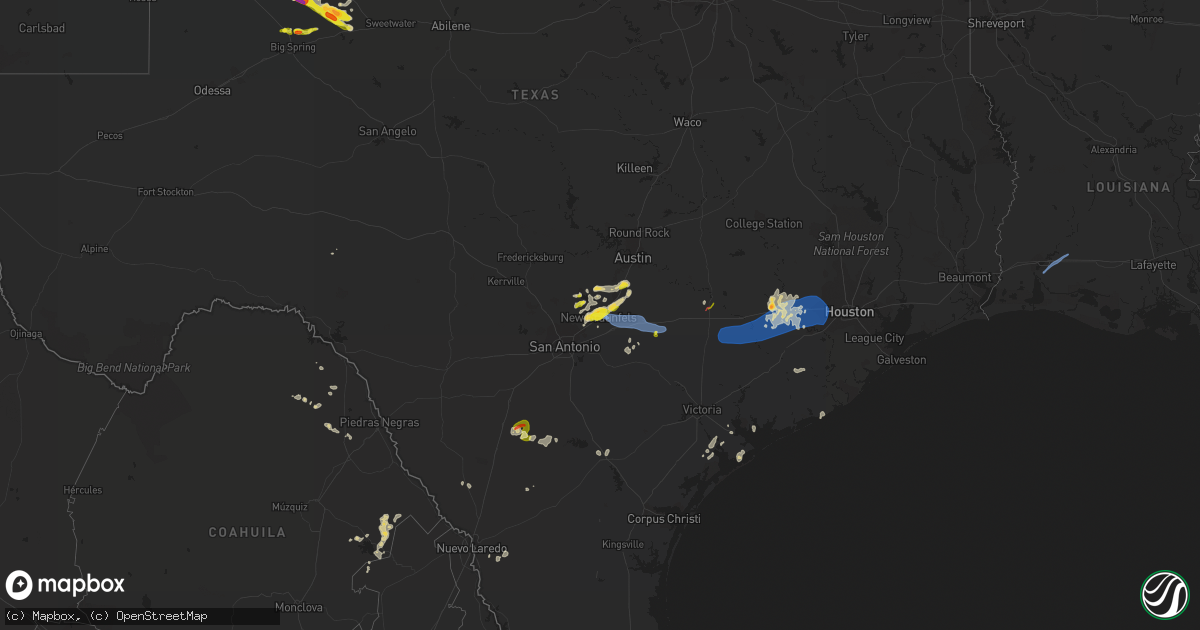 Hail map on May 18, 2021