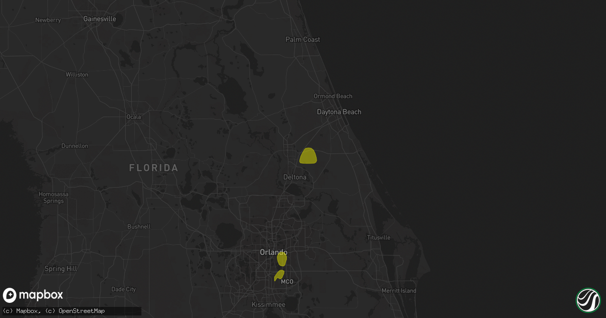 Hail map in Lake Helen, FL on May 18, 2023