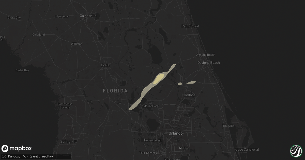 Hail map in Altoona, FL on May 18, 2024