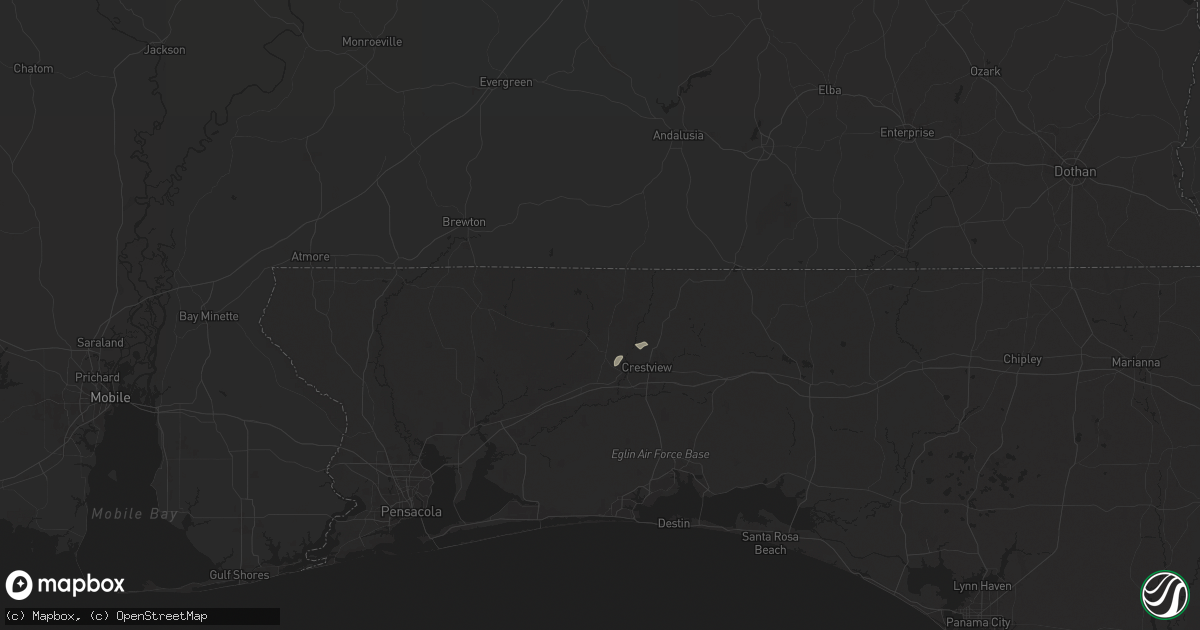 Hail map in Baker, FL on May 18, 2024