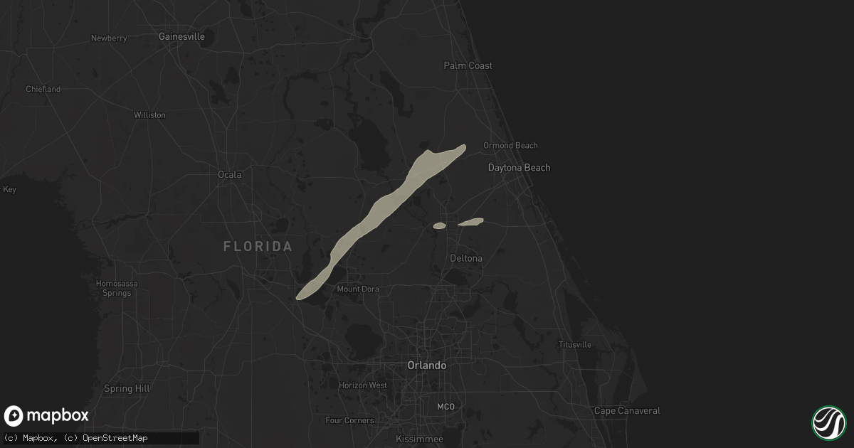 Hail map in Deland, FL on May 18, 2024