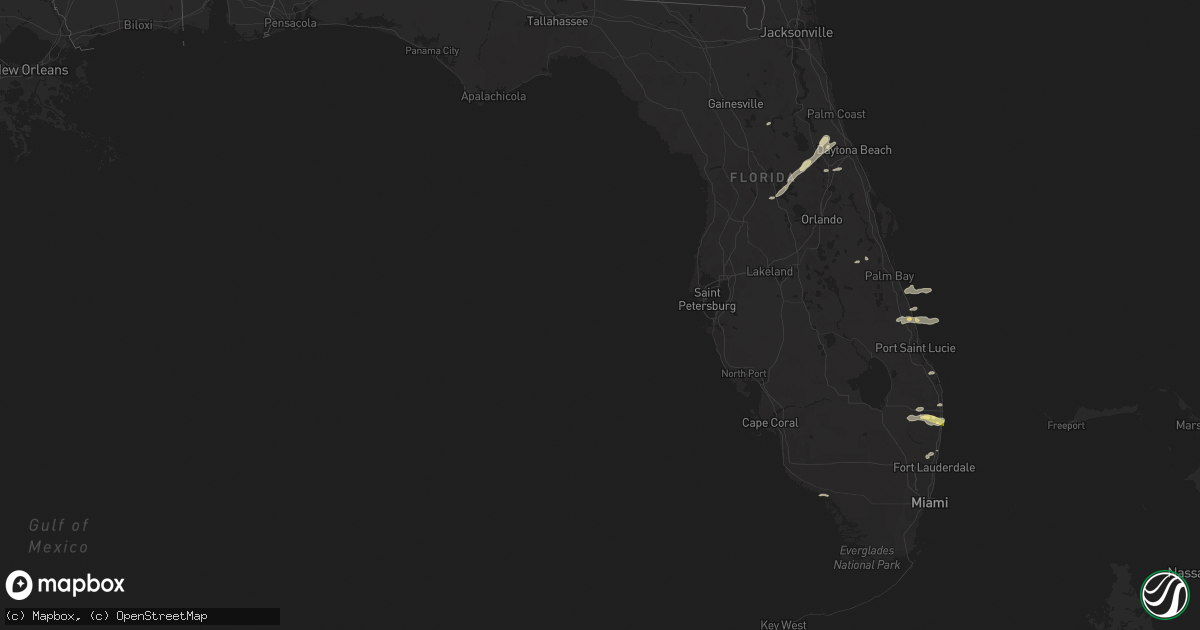 Hail map in Florida on May 18, 2024