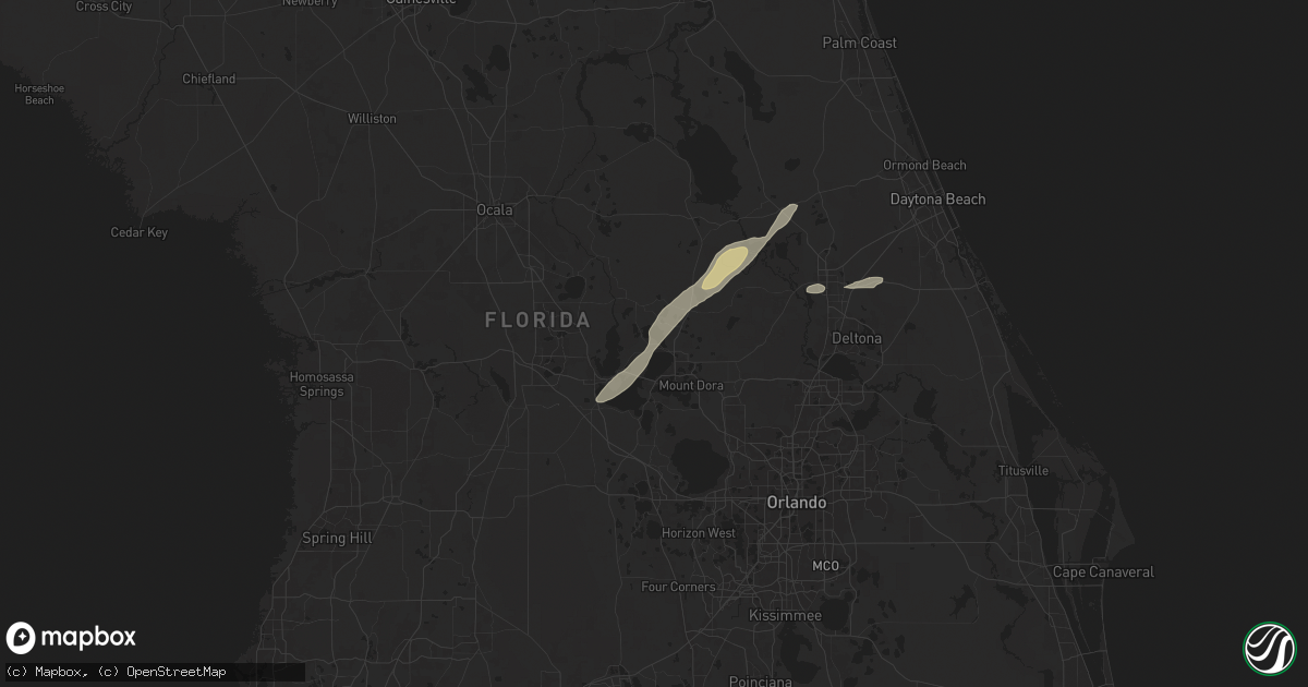 Hail map in Grand Island, FL on May 18, 2024