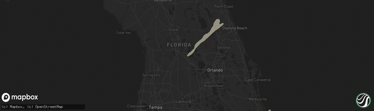Hail map in Leesburg, FL on May 18, 2024