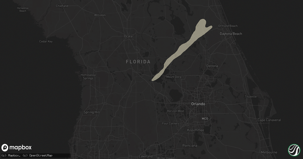 Hail map in Leesburg, FL on May 18, 2024