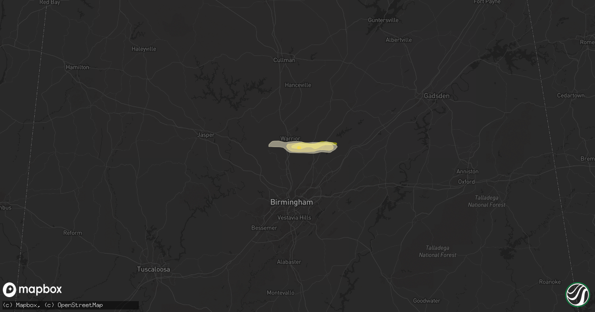 Hail map in Morris, AL on May 18, 2024