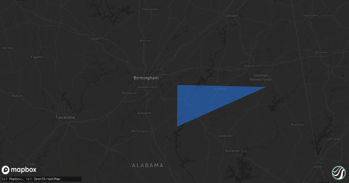 Hail map in Sterrett, AL on May 18, 2025