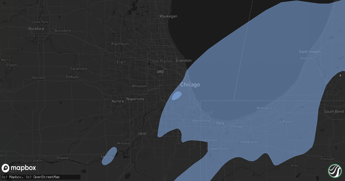 Hail map in Berwyn, IL on May 18, 2026