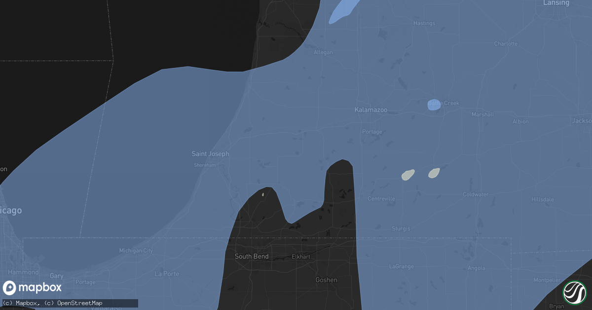 Hail map in Decatur, MI on May 18, 2026