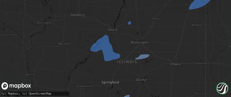 Hail map in Delavan, IL on May 18, 2026