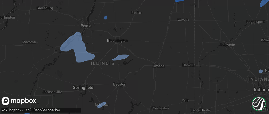 Hail map in Farmer City, IL on May 18, 2026