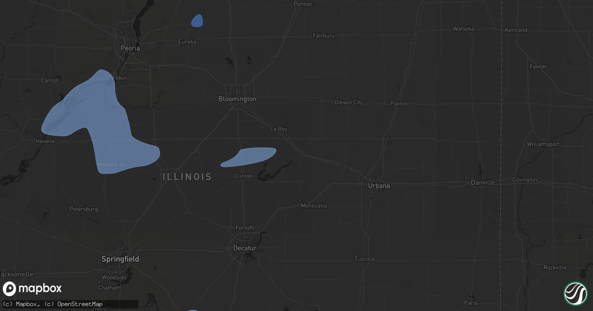 Hail map in Farmer City, IL on May 18, 2026