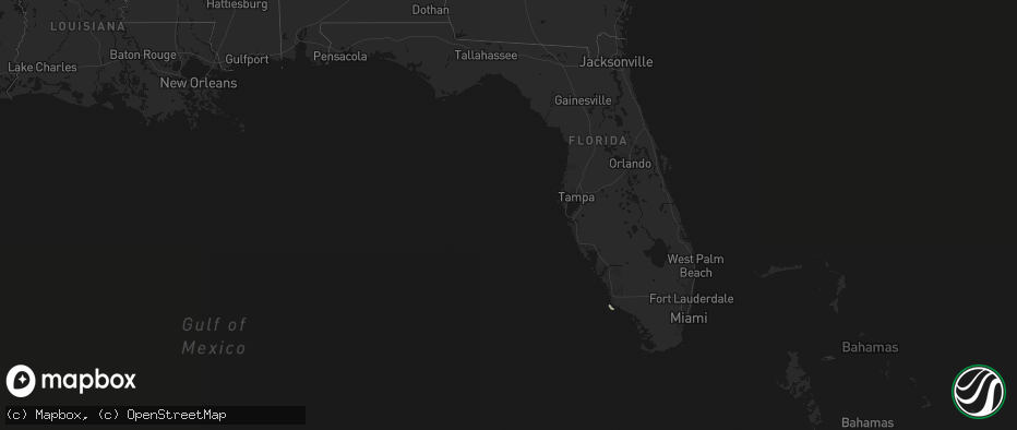 Hail map in Florida on May 18, 2026