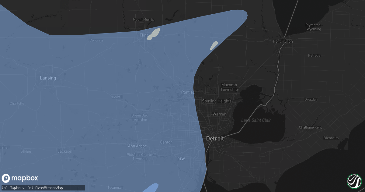 Hail map in Keego Harbor, MI on May 18, 2026