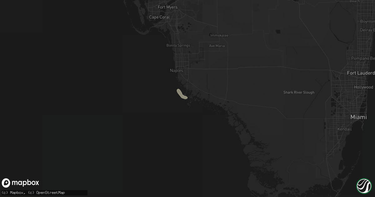 Hail map in Marco Island, FL on May 18, 2026