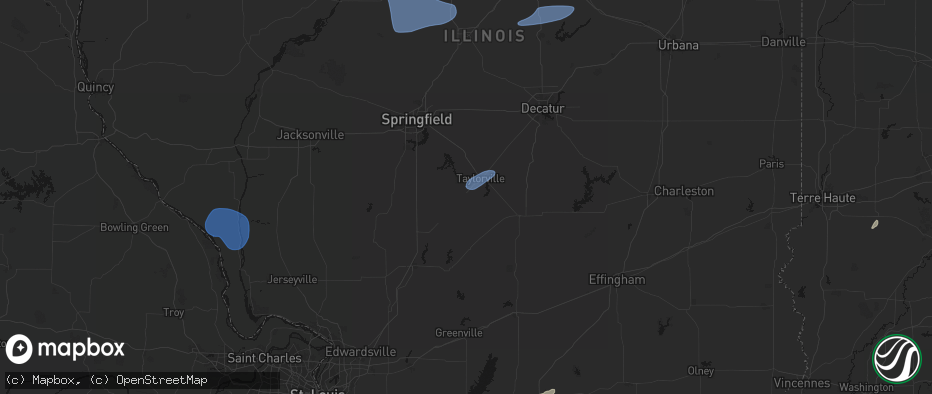 Hail map in Palmer, IL on May 18, 2026