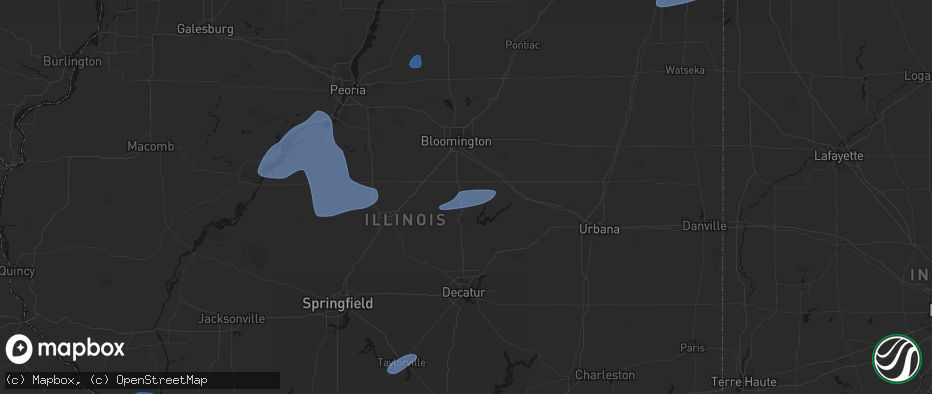 Hail map in Wapella, IL on May 18, 2026