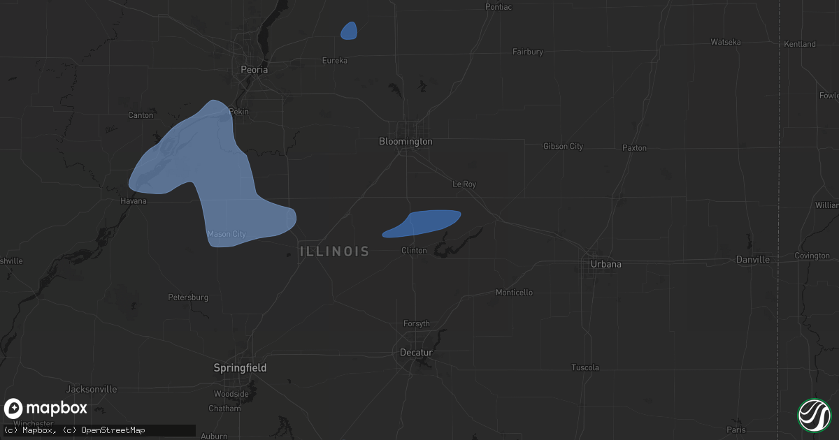 Hail map in Wapella, IL on May 18, 2026