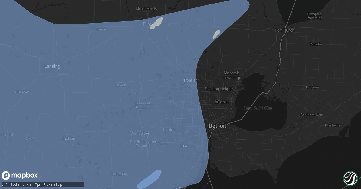 Hail map in West Bloomfield, MI on May 18, 2026