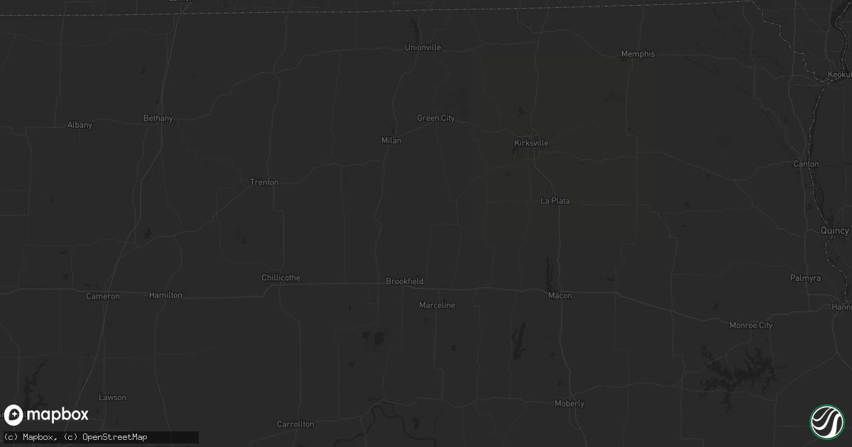 Hail map in Council Bluffs, IA on May 19, 2012