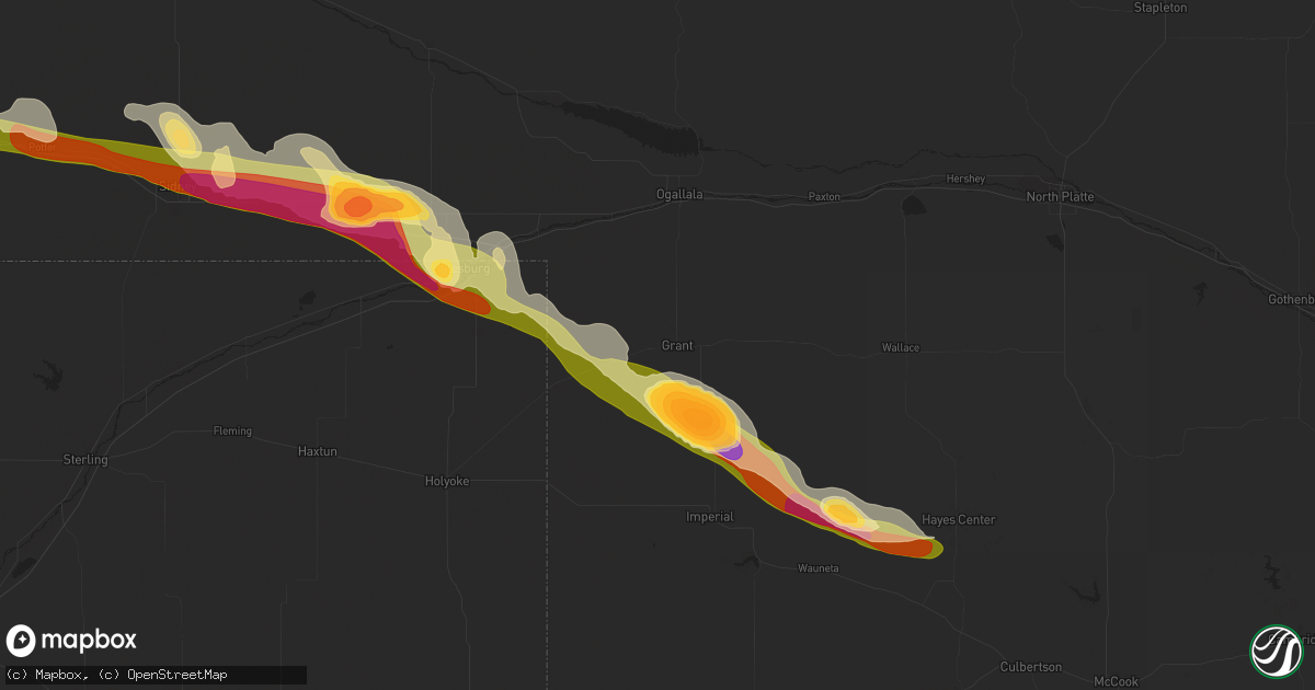 Hail map in Grant, NE on May 19, 2014
