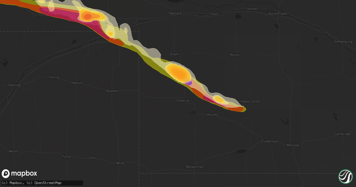 Hail map in Imperial, NE on May 19, 2014