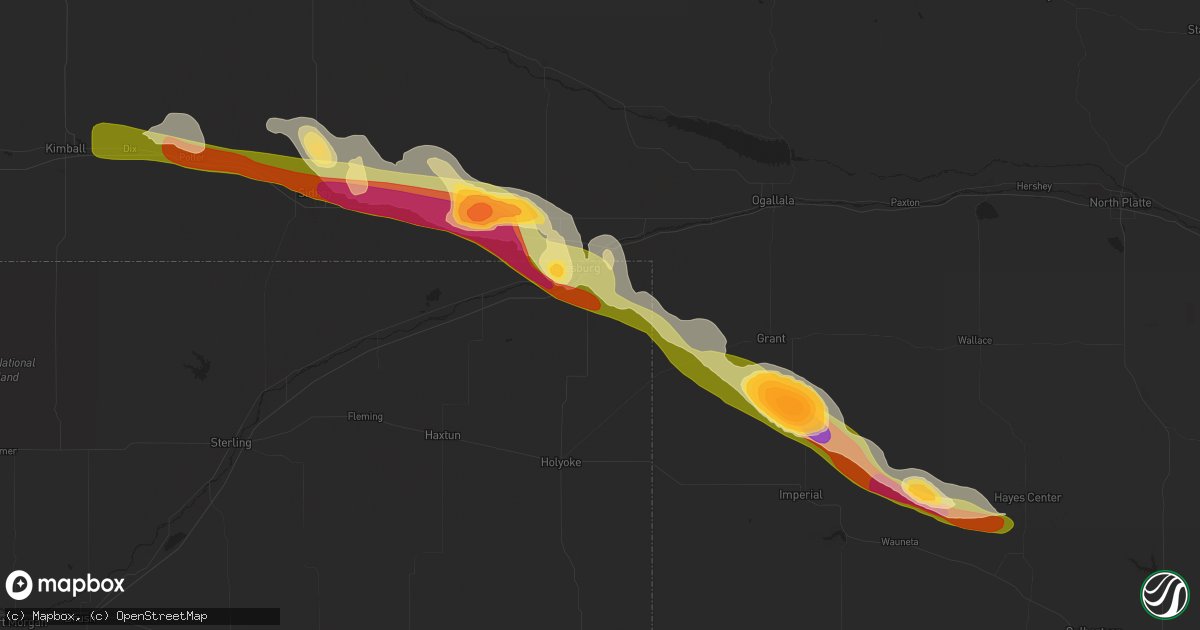 Hail map in Julesburg, CO on May 19, 2014