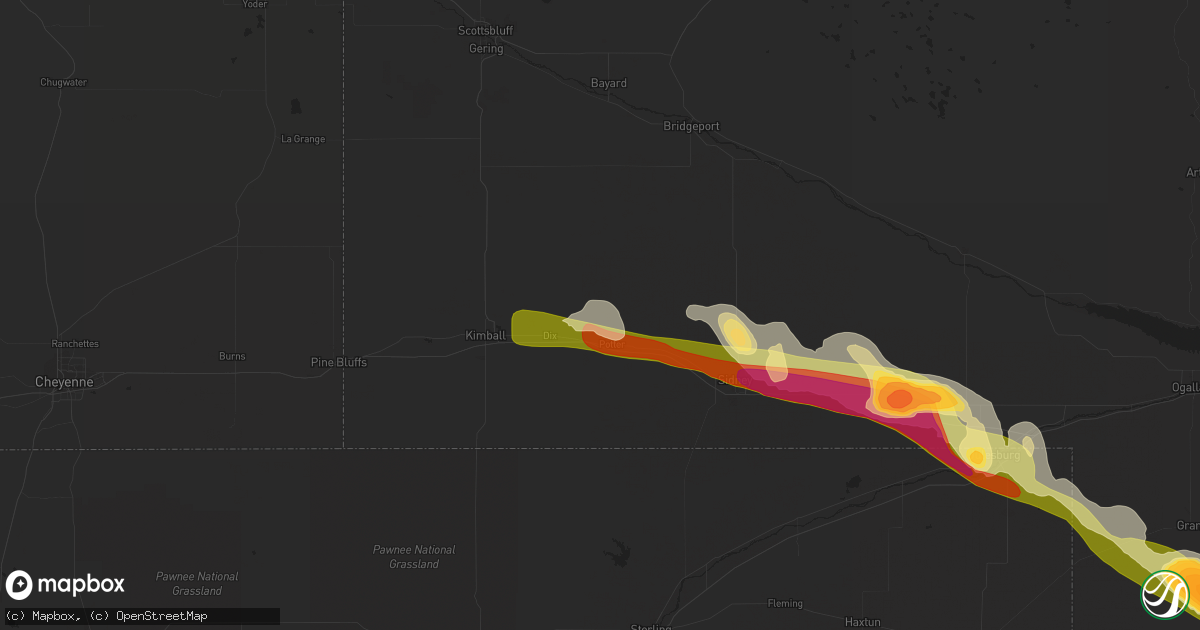 Hail map in Potter, NE on May 19, 2014