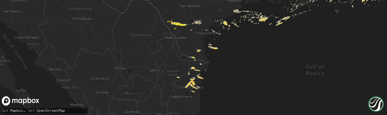 Hail map on May 19, 2016