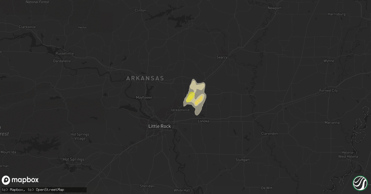 Hail map in Cabot, AR on May 19, 2017