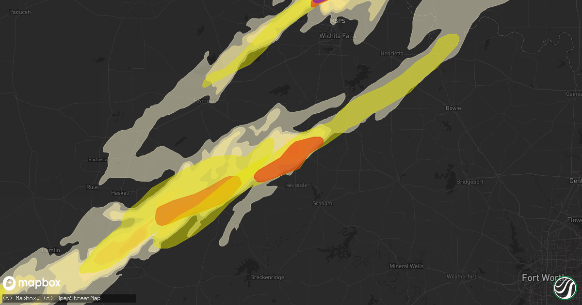 Hail map in Olney, TX on May 19, 2017