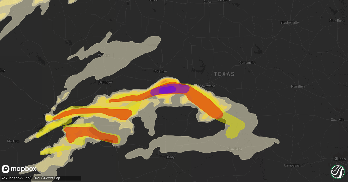 Hail map in Santa Anna, TX on May 19, 2017