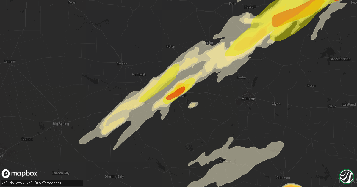 Hail map in Sweetwater, TX on May 19, 2017