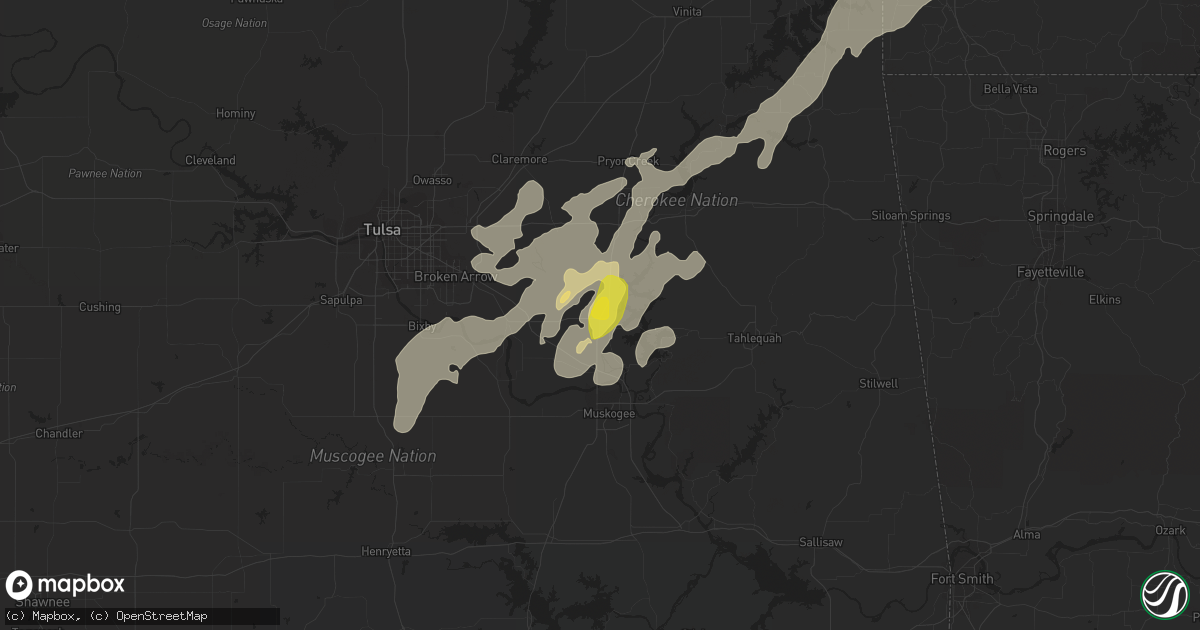 Hail map in Wagoner, OK on May 19, 2017