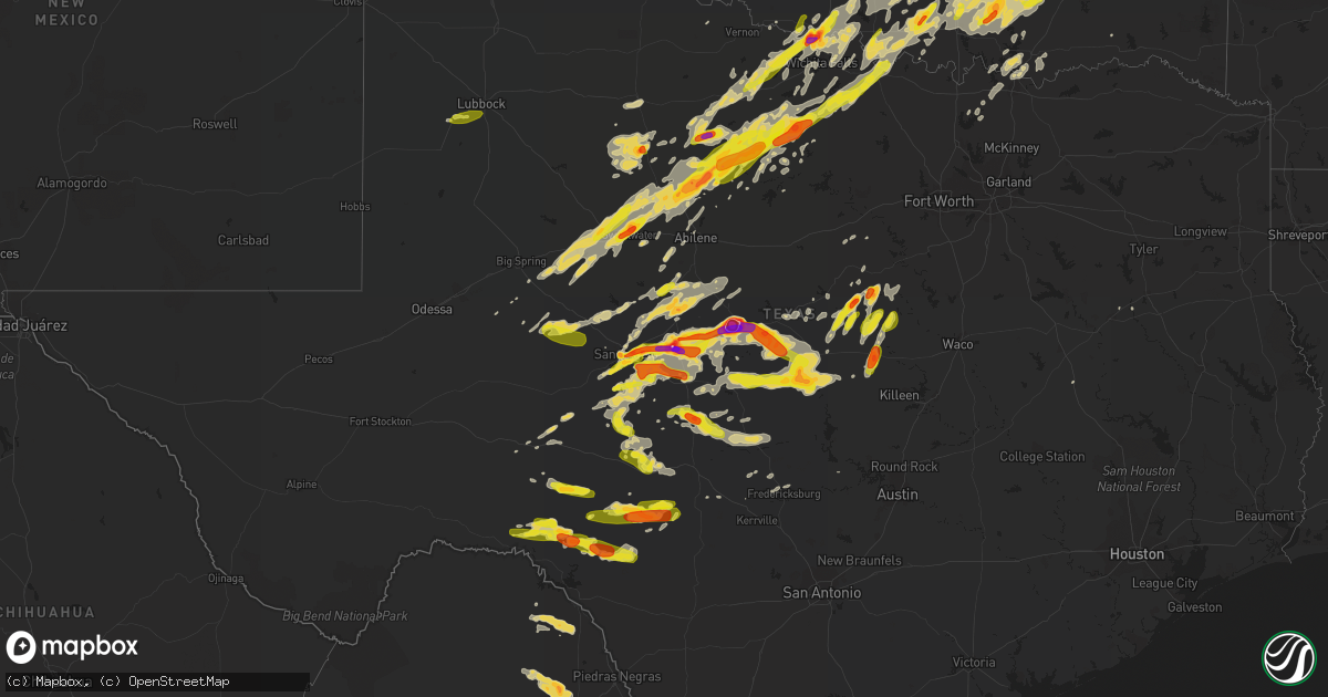 Hail map on May 19, 2017