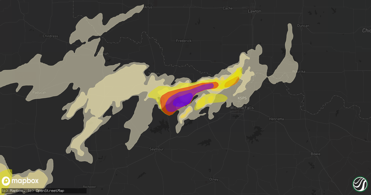 Hail map in Electra, TX on May 19, 2018
