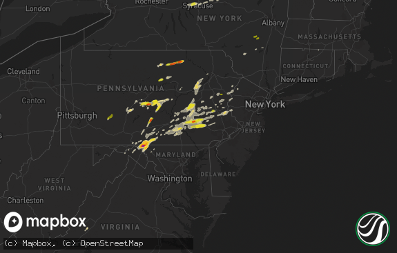 Hail map preview on 05-19-2019