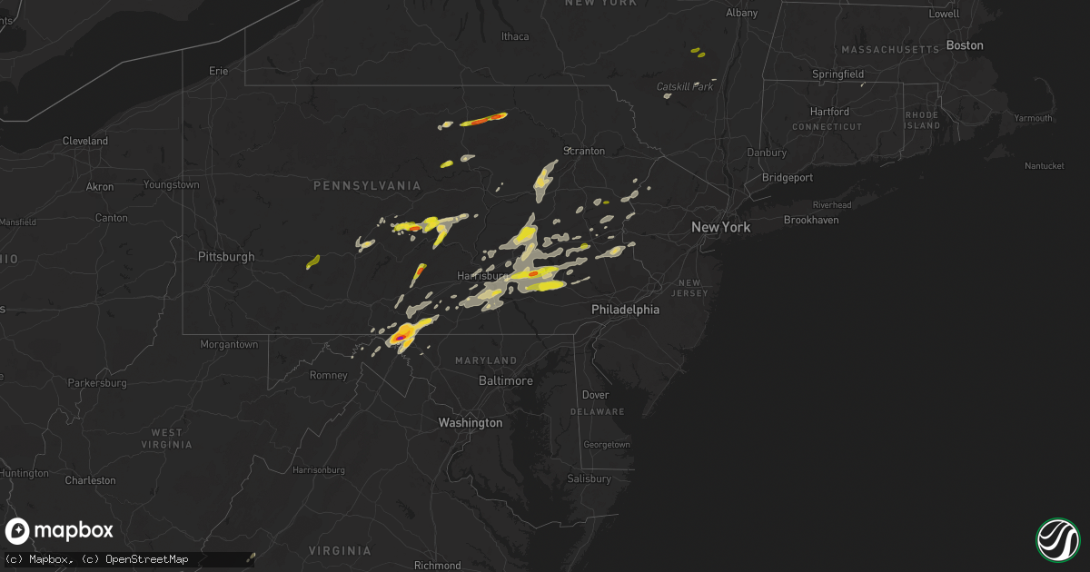 Hail map on May 19, 2019