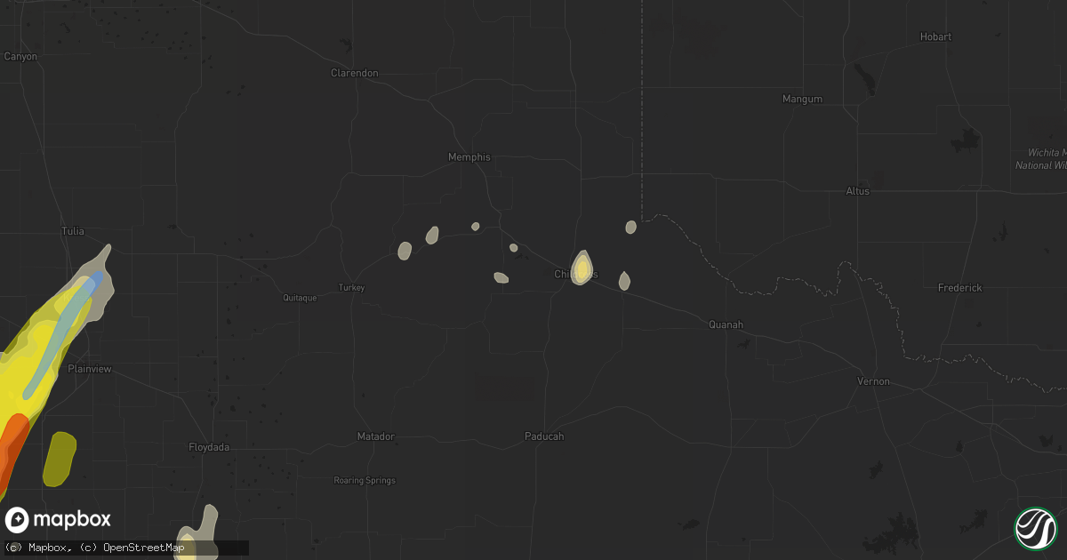 Hail map in Childress, TX on May 19, 2020