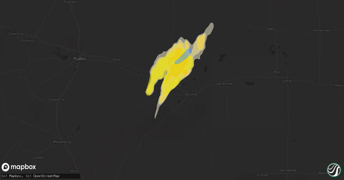 Hail map in Rocky Ford, CO on May 19, 2020