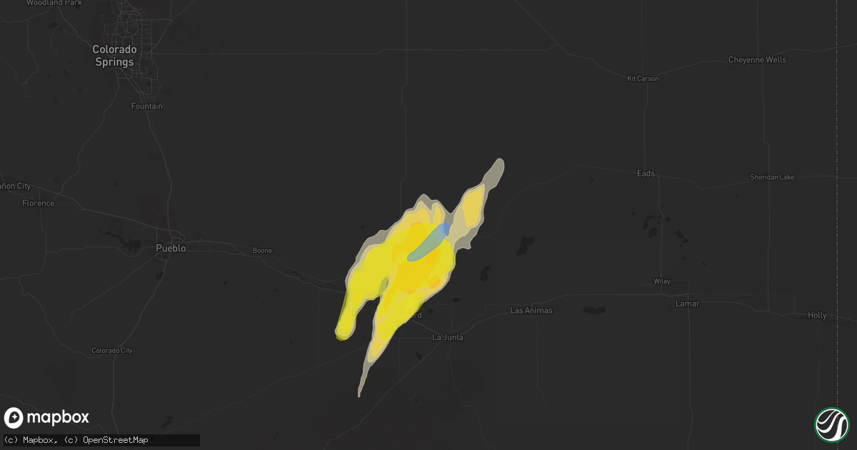 Hail map in Sugar City, CO on May 19, 2020