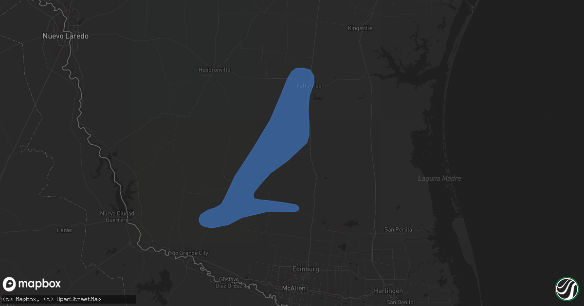 Hail map in Encino, TX on May 19, 2021