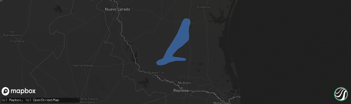 Hail map in San Isidro, TX on May 19, 2021